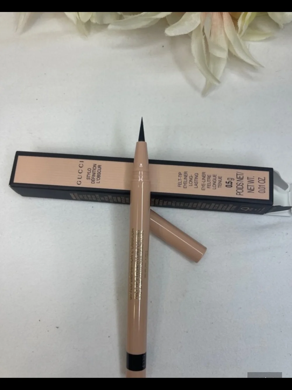 Gucci Beauty Felt-Tip Liquid Eyeliner Stylo Definition In Black NIB✨ FREE GIFT ✨